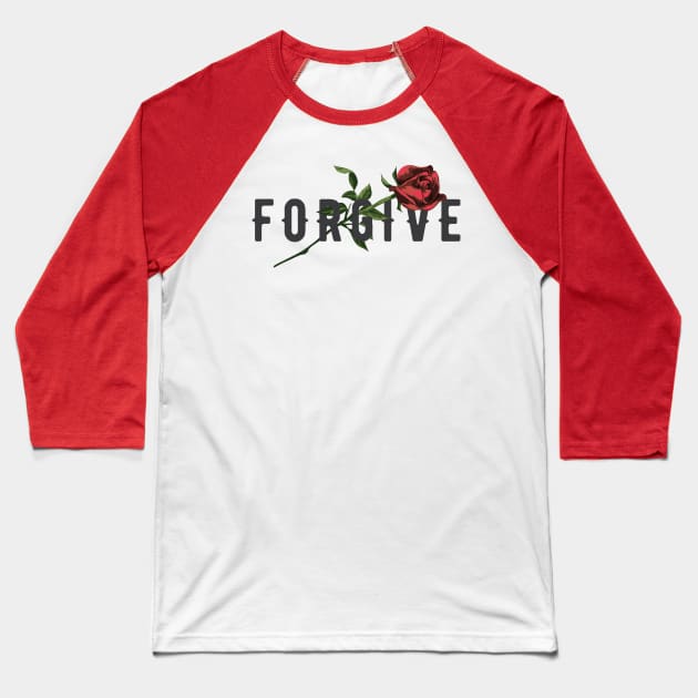 Forgive Baseball T-Shirt by kadiemq